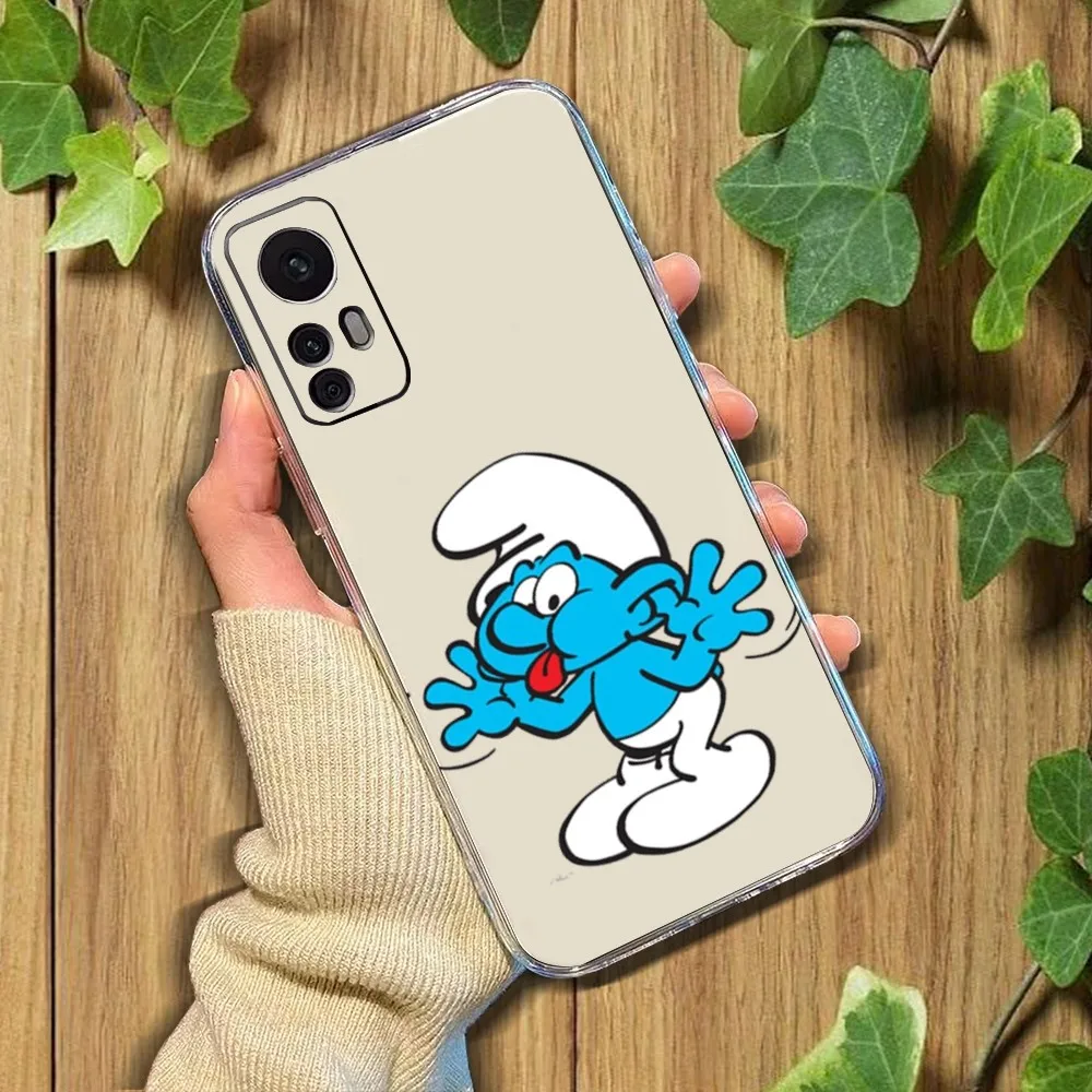 Чехол для телефона с рисунком S-smurfs Xiaomi 11 Redmi Note 5G 8T 9A 9 10T Note8Pro 12SUltra прозрачный чехол