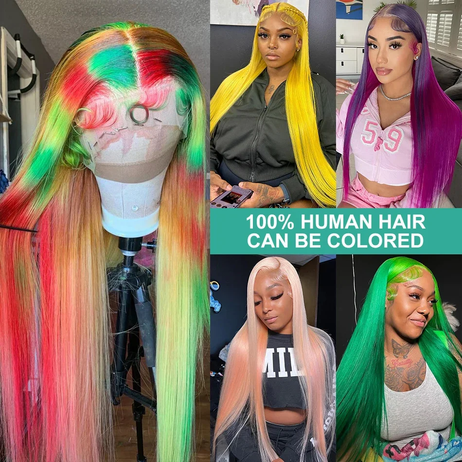 Медовый блондин прямой парик 13x4 прозрачный из натуральных волос на кружеве Remy 613