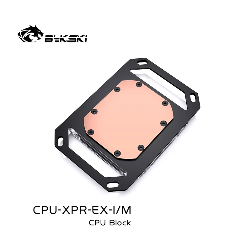 Фото Bykski акриловый водяной блок процессора для INTEL LGA1700/1800/115X/ AMD Ryzen 9 AM5 AM4 0,08 мм микроканальный радиатор водяного охлаждения №2