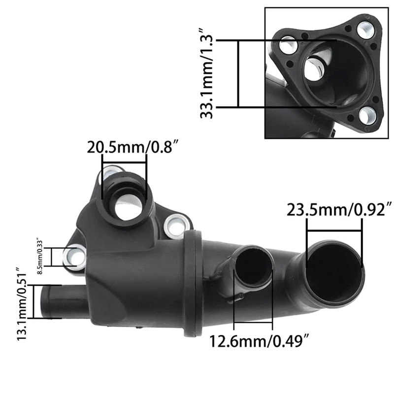 Корпус термостата выходная труба для воды 25611-02801 HYUNDAI Getz 2002-2011 EON KIA PICANTO 2004-2011 I10