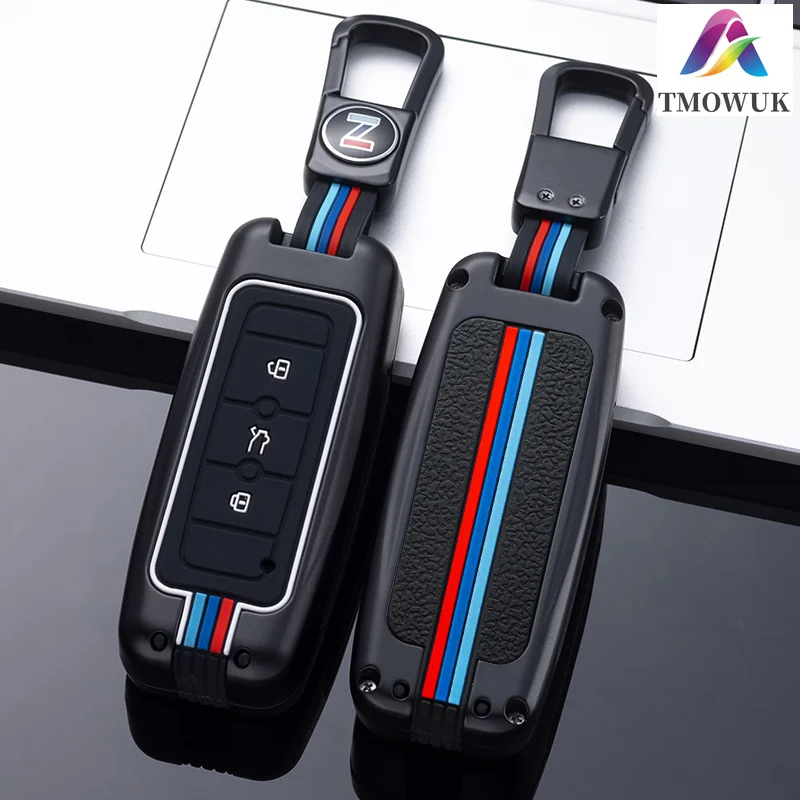 

For Qoros 5suv FOR Qoros 3 car key case shell buckle Accessaries Keychain Car-Styling Zinc AlloyCar key cover case Fob