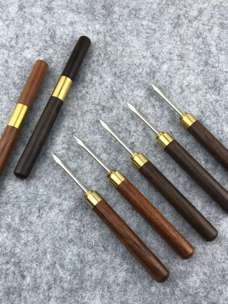 

Blackwood Tea Knife Rosewood Tea Knife Copper Tea Needle Pu'er Tea Knife Pu'er Needle Brick Tea Pry Knife
