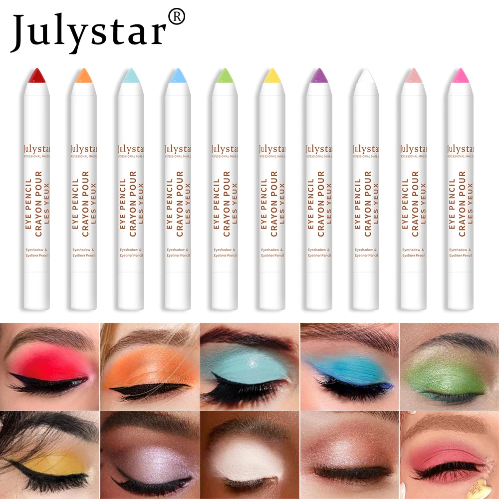 

20 Colors Pearlescent Eyeshadow Pencil Waterproof Long Lasting Glitter Shimmer Eye Shadow Pen Eyeliner Stick Eyes Makeup Tools