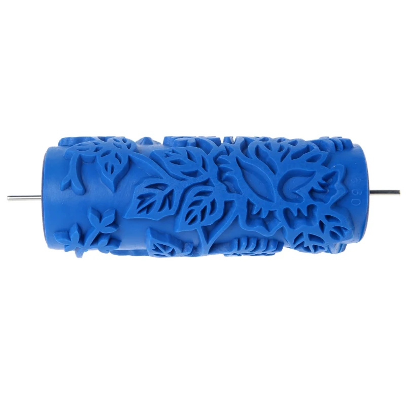 

5" Embossed Paint Roller Sleeve Wall Texture Stencil Brush Pattern Decor 099Y