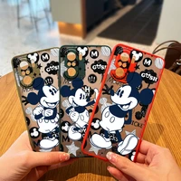 cool cartoon mickey for xiaomi redmi k40 k30 k20 10x 10 9c 9t 9a 9 8a 8 7a 7 6a 6 pro 5g frosted translucent phone case