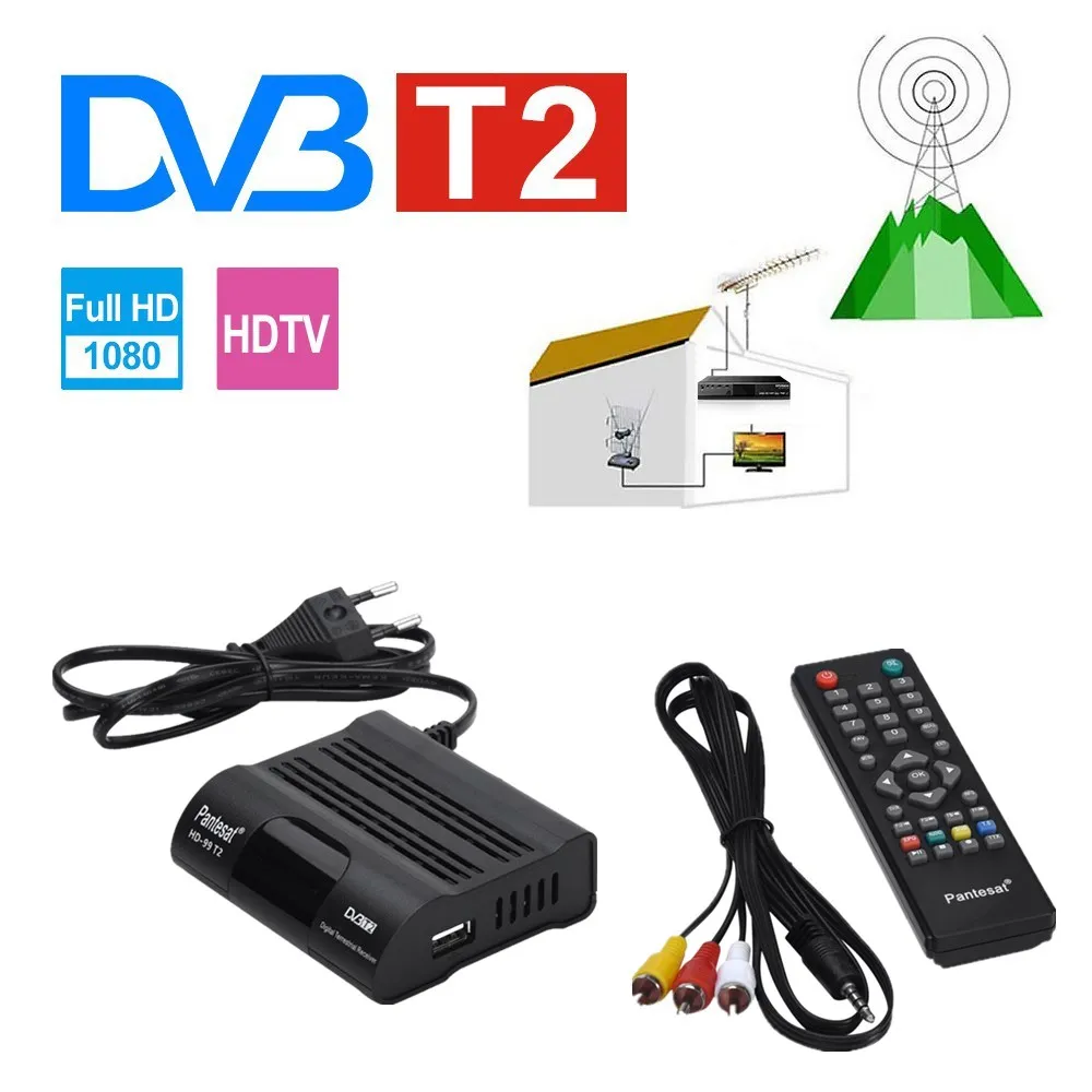 Цифровой ТВ-приемник DVB HD-99 T2 1080P тюнер DVBT2 спутниковое телевидение Dvb-t2 Youtube IPTV