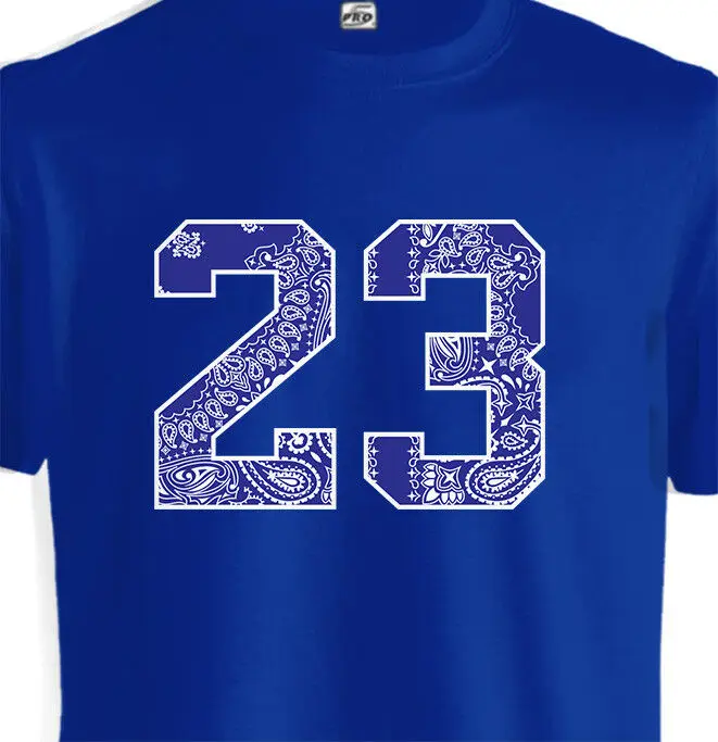# 23 Bandana paisley Crip Retro Kicks urban Wear XI IV V VI T Shirt Sneaker Head