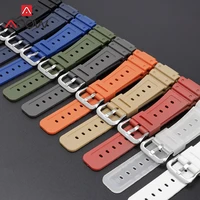 quick release rubber strap for casio g shock ga 2100 2110 dw 5600 gw 6900 stainless steel buckle 16mm men tpu bracelet watchband