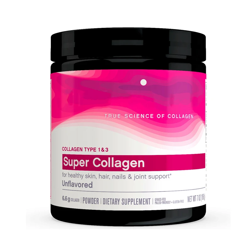 

Super Collagen Type 1 & 3 Powder 7 oz (198 g) for healthy skin, hair, nails & joint support