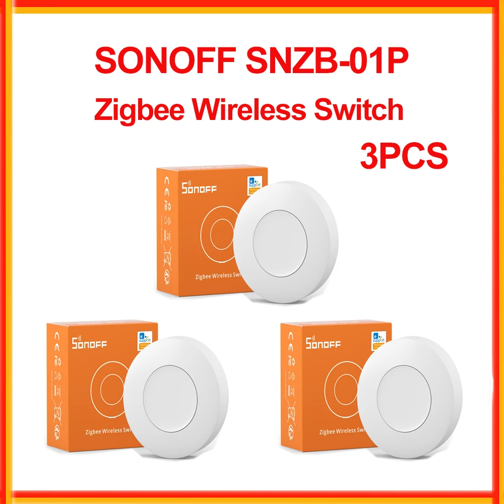 

SONOFF SNZB-01P Беспроводной интеллектуальный переключатель Zigbee