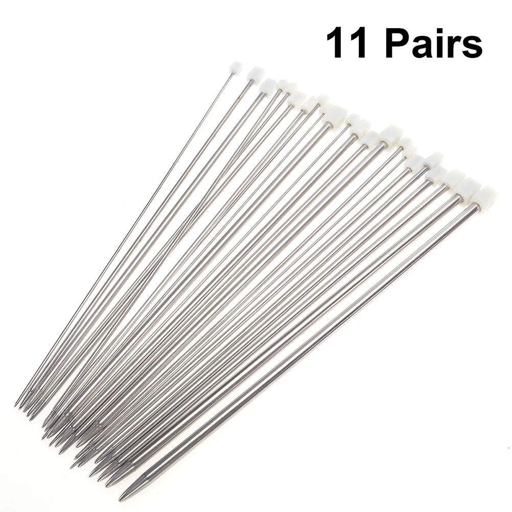 

11 Pairs Sweater Needles Set Knit Kit Sweater Knitting Needles Knitting Sticks Woven Rug Carpet Circular Knitting Needles