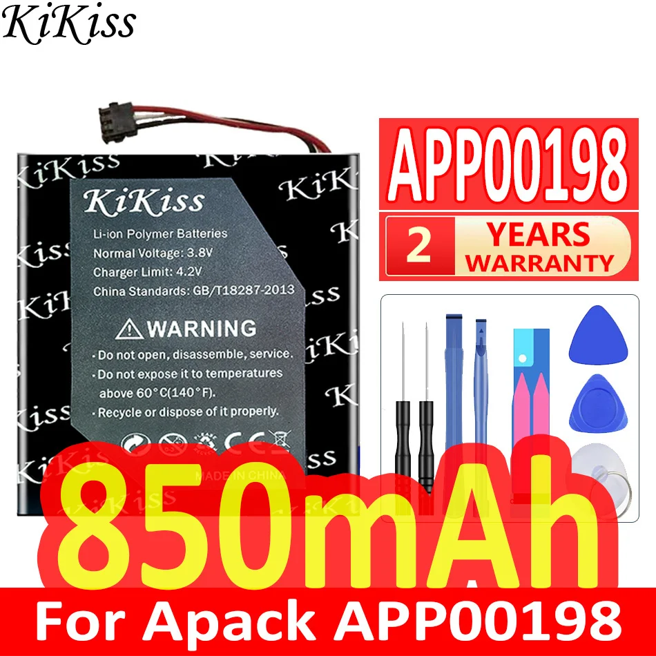 

Мощная батарея 850mAh KiKiss APP00198 (daipaixian) для Apack APP00198