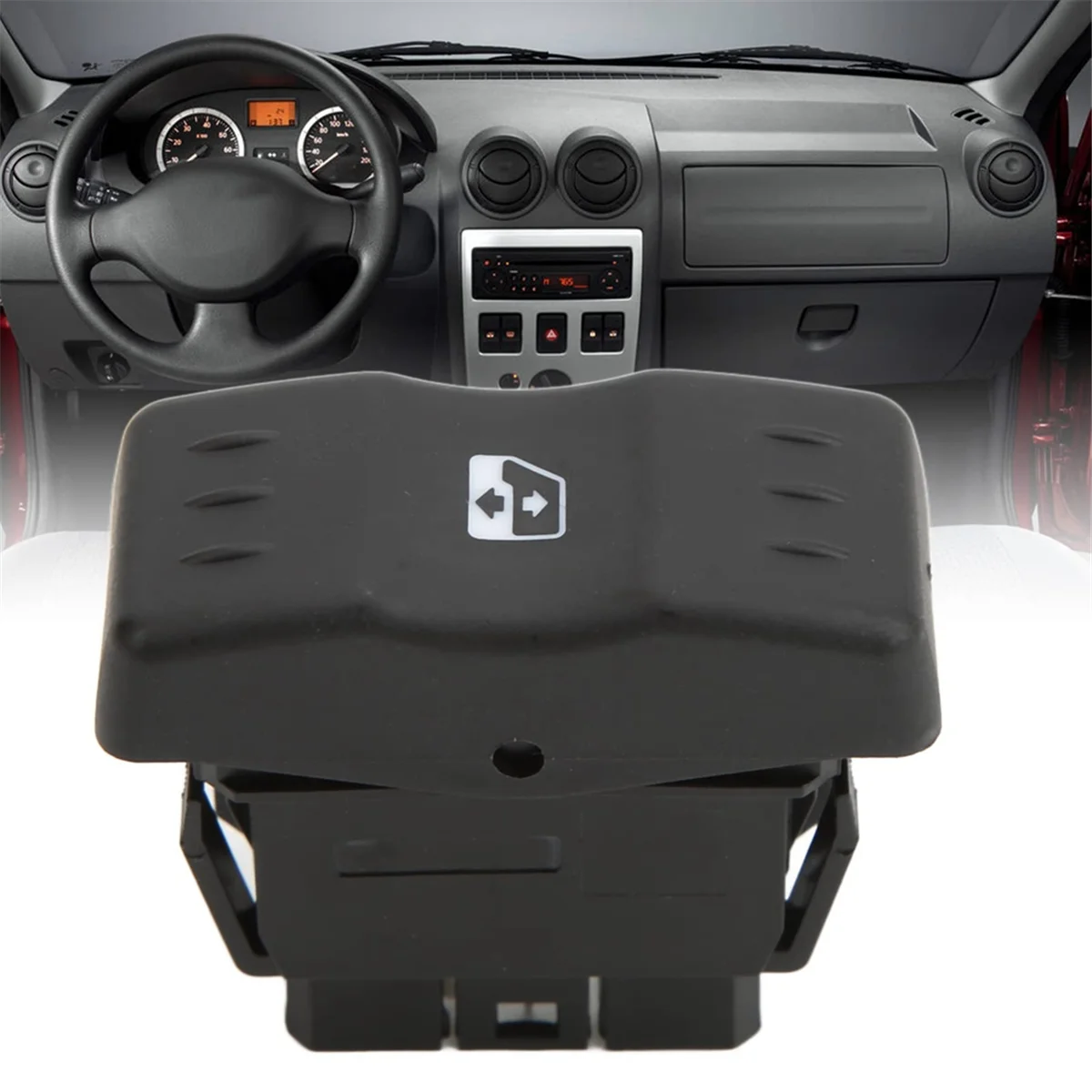 Для Renault Dacia Logan 2004-2014 Электрический выключатель стеклоподъемника с оранжевой