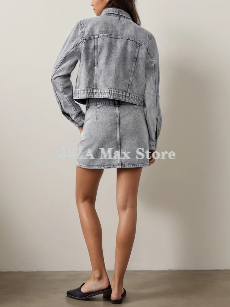 ZBZA Женский костюм в ковбойском стиле с вышитыми бисером и расклешенными