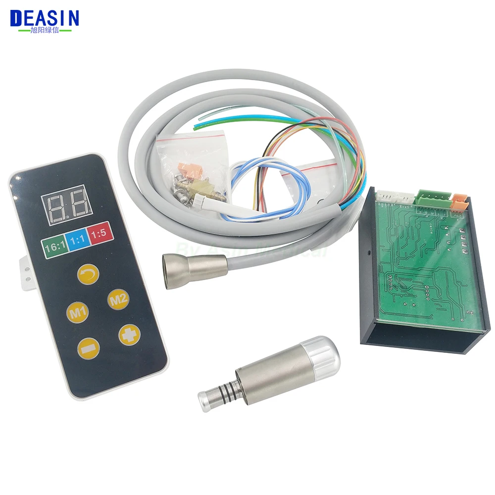 

Dental built- in Brushless Electric LED 16:1/1:1/1:5 Speed Control Micro motor inner water spray with Light universal E type