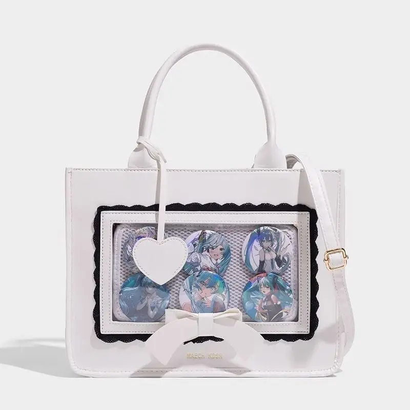 Сумка Ita новинка 2024 летняя Милая прозрачная милая через плечо с розовым дисплеем