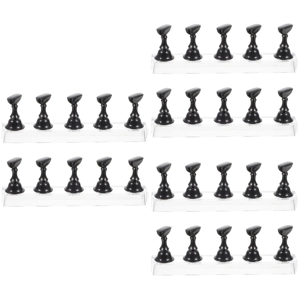 

6 Sets Nail Practice Base Nail Support Holder Nail Practice Rack