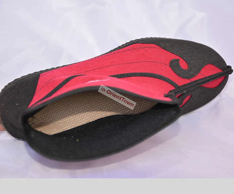 Wudang Tai Chi Practice Shoes Cloud Hook Pattern Летние одиночные ботинки Daoist Footwear TV Movie Monk Nun Ten Square Shoe