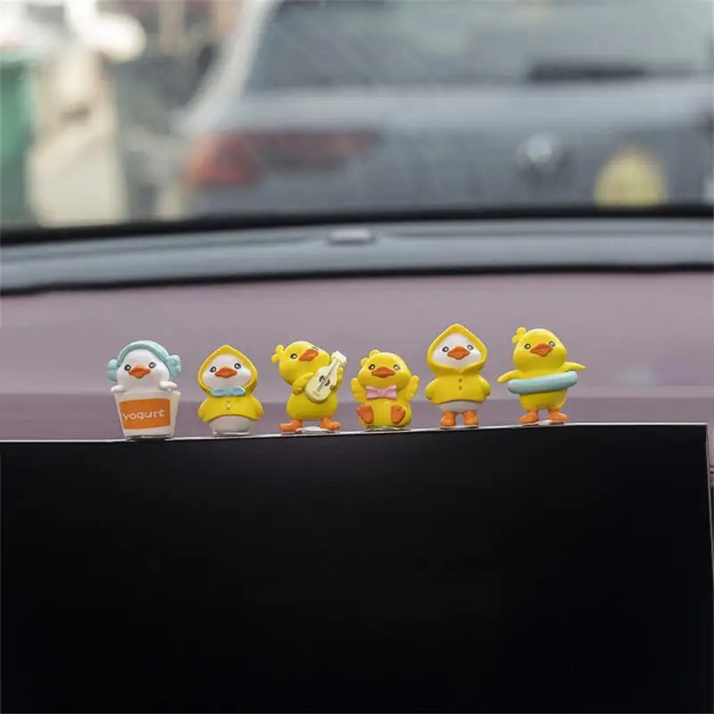 

Милые украшения для интерьера центральной консоли, украшения для автомобиля, маленькие утки, украшения для автомобиля, украшение для интерьера автомобиля