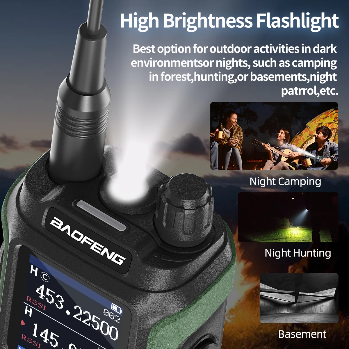 Рация Baofeng UV-21 PRO V2: портативная радиостанция большой емкости с водонепроницаемым