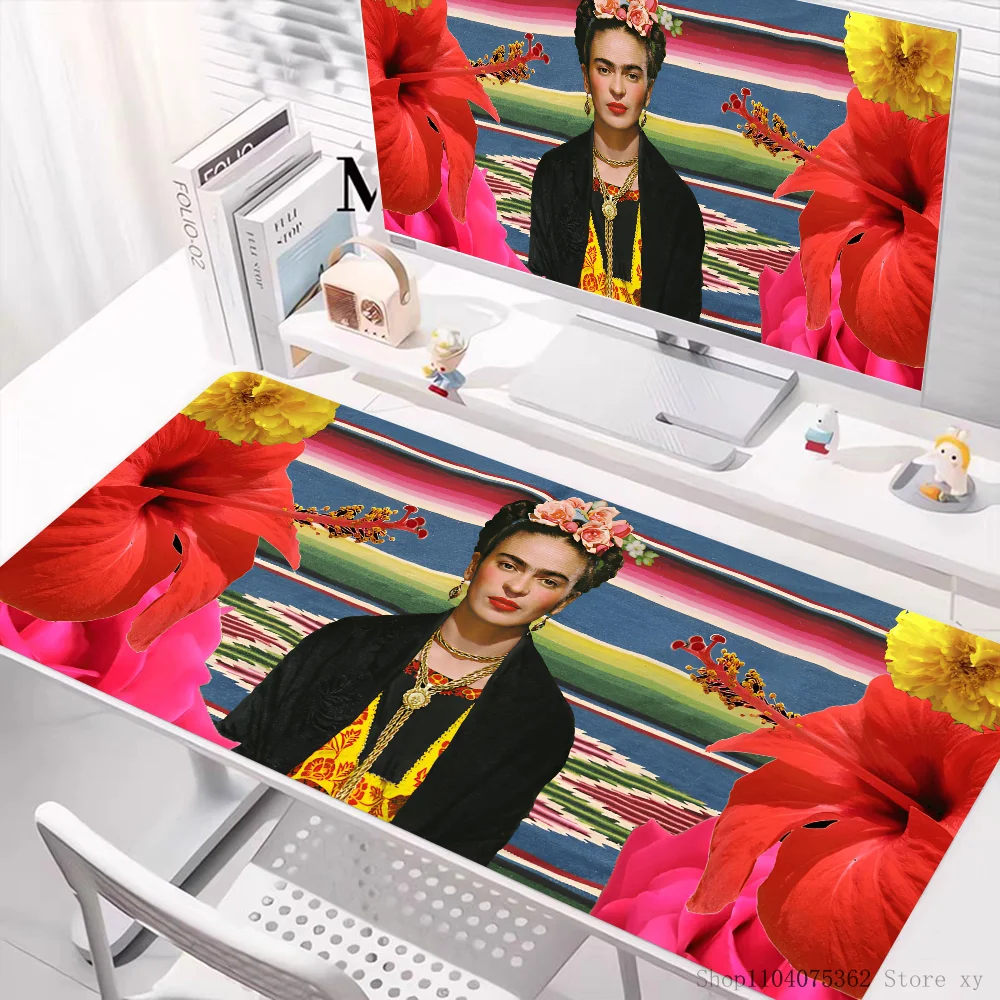 Frida Kahlo Mousepad Large Keyboard Desk Mat Gaming Mouse Pad LockEdge Non-slip