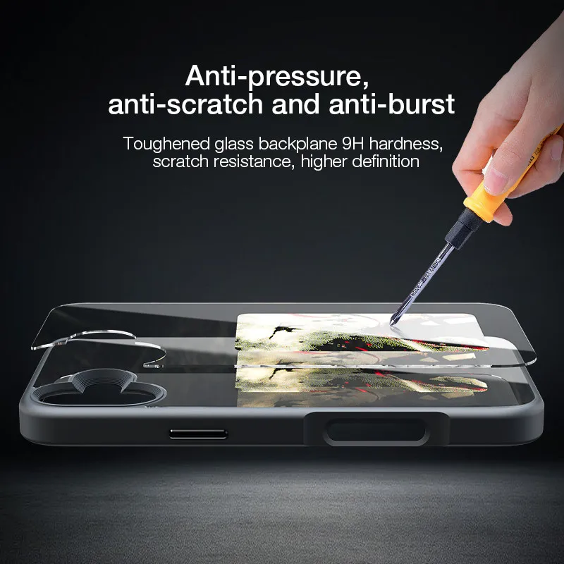 Чехлы для смартфонов с функцией NFC iPhone 16 Pro Max чехол телефона чернильным экраном