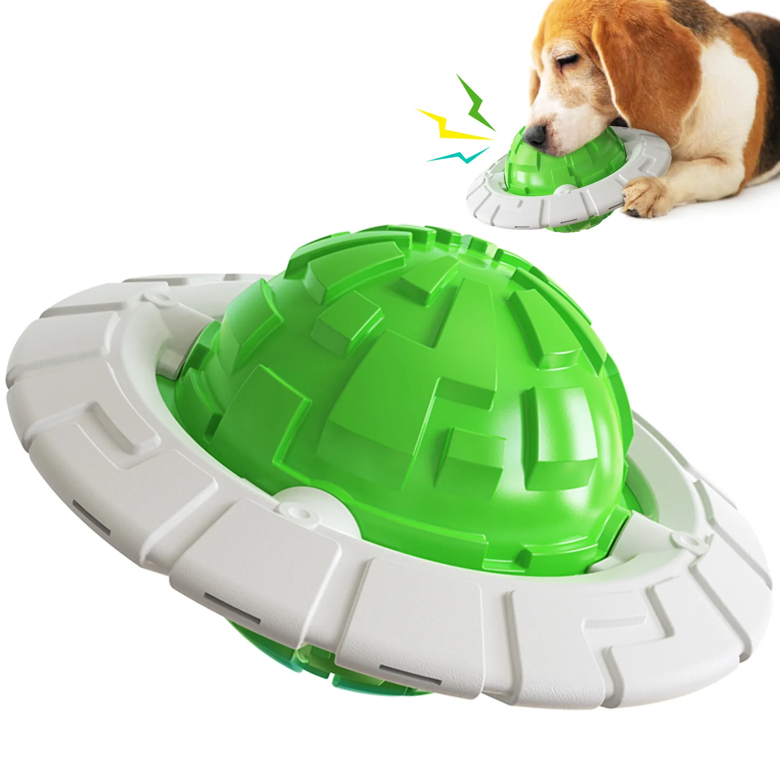 

Pet supplies dog toy vocal interactive flying saucer molar ball resistant to chewing molar stick training toy floating on water