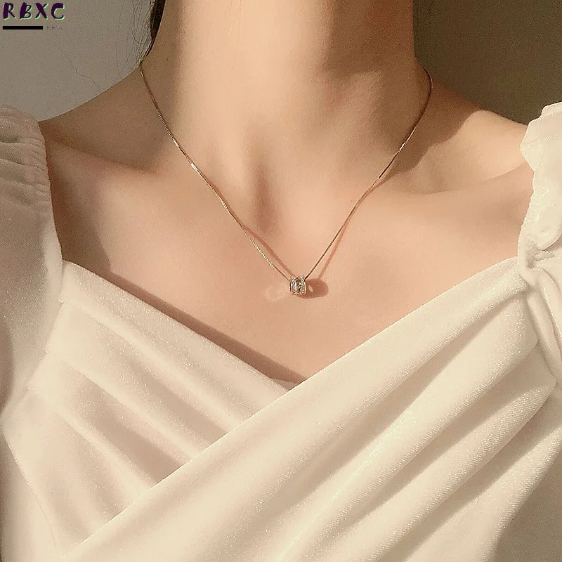 

925 Sterling Silver Small Manyao Necklace women's fashion cool WindNet red design sense of minority temperament clavicle chain