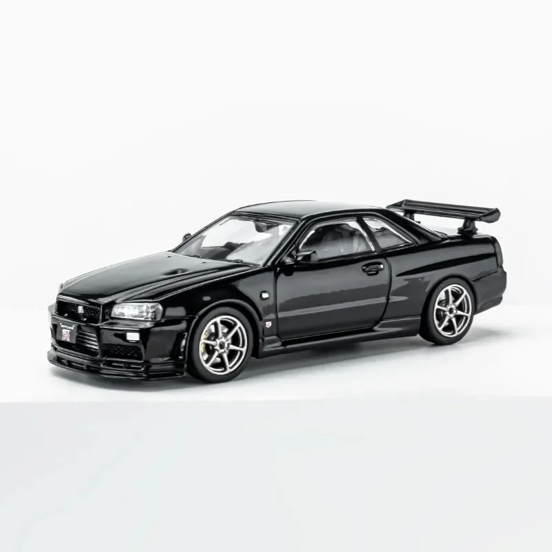 1:64 Nissan Skyline GT-R(R34) окрашенная модель из литого сплава Детские коллекционные