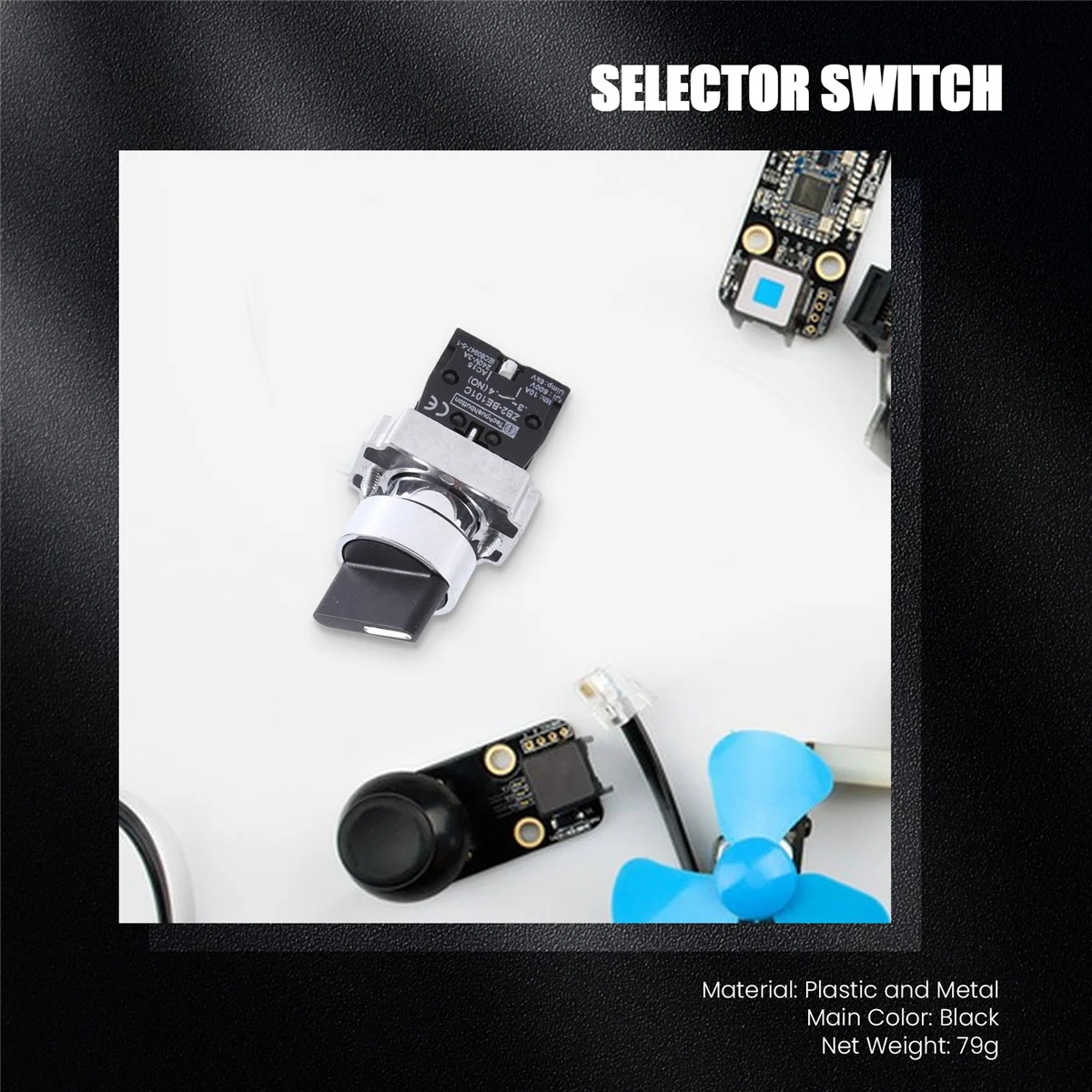 Фиксация 22 мм 2 № 3-позиционный вращающийся переключатель выберите цвет черный