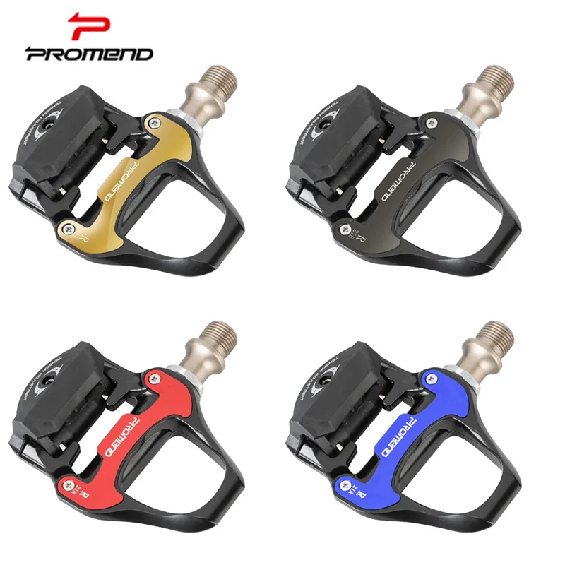 

PROMEND SPD-SL Cycling Road Mountain Bike Self-Locking Pedal Ultra Light Aluminum Alloy 2 Sealed Bearing Bicycle Pedal Anti-Slip