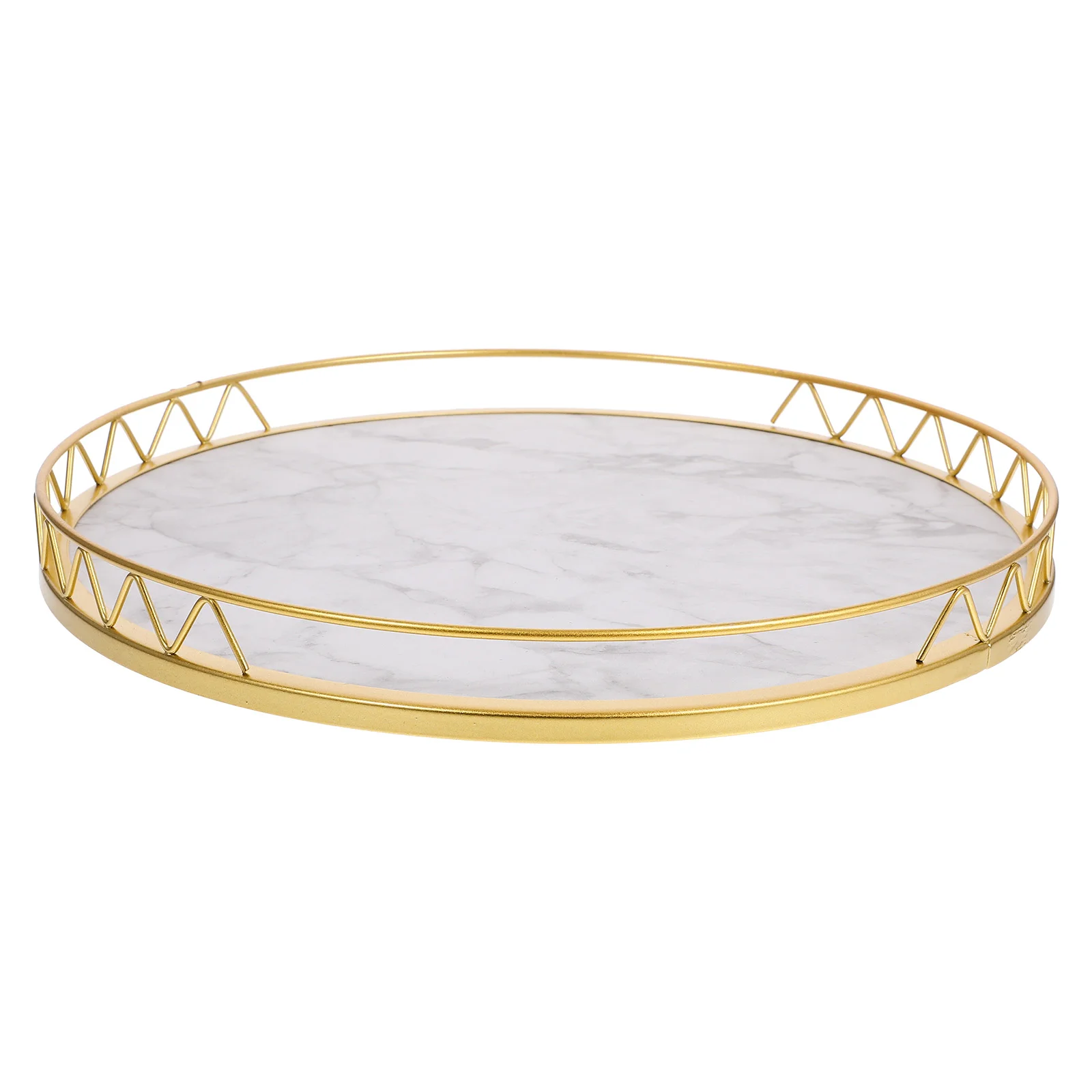 

Round Tray Tea Breakfast Storage Plate Country Home Decor Fruit Serving Snack Food Kitchen Counter Party Holder