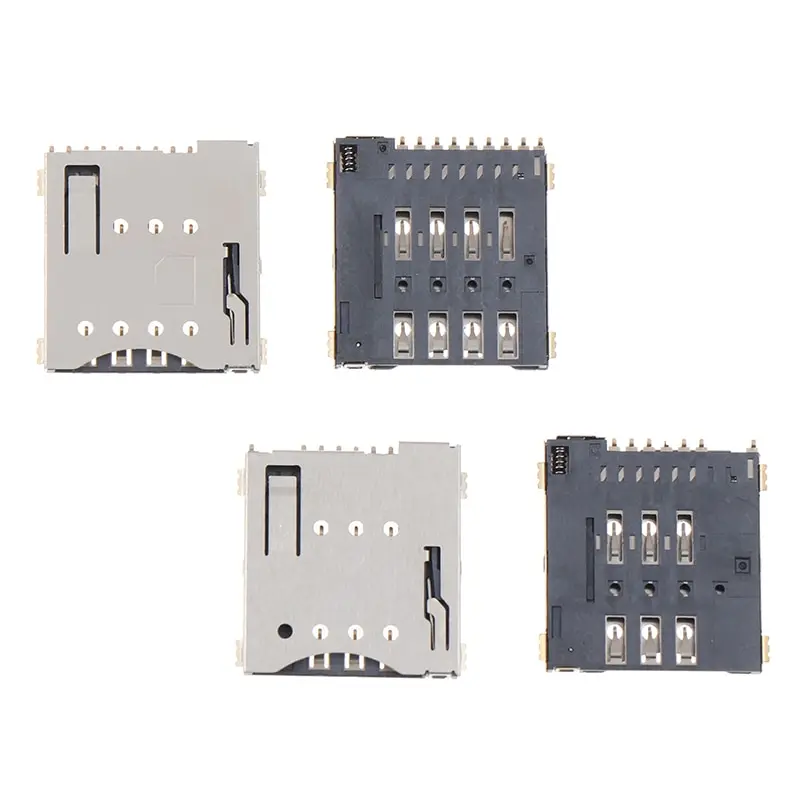 

1 шт., оригинальный разъем для Micro SIM-карты, 6/8 + 1 P