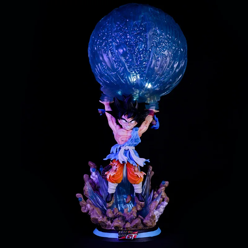 

46.5CM Anime Dragon Ball Z Spirit Bomb Son Goku Figurine DBZ GK Statue PVC Action Figures Collection Model Doll Toys Kids Gift