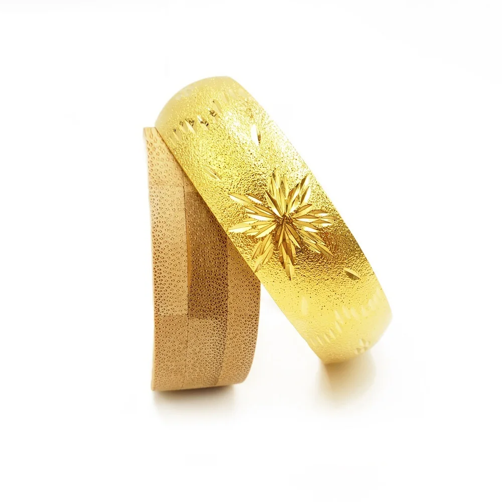 

New RoseL Dubai 24K Gold High Quality Luxury Jewelry Gold Bracelet Arabia Gold Bracelet السوار