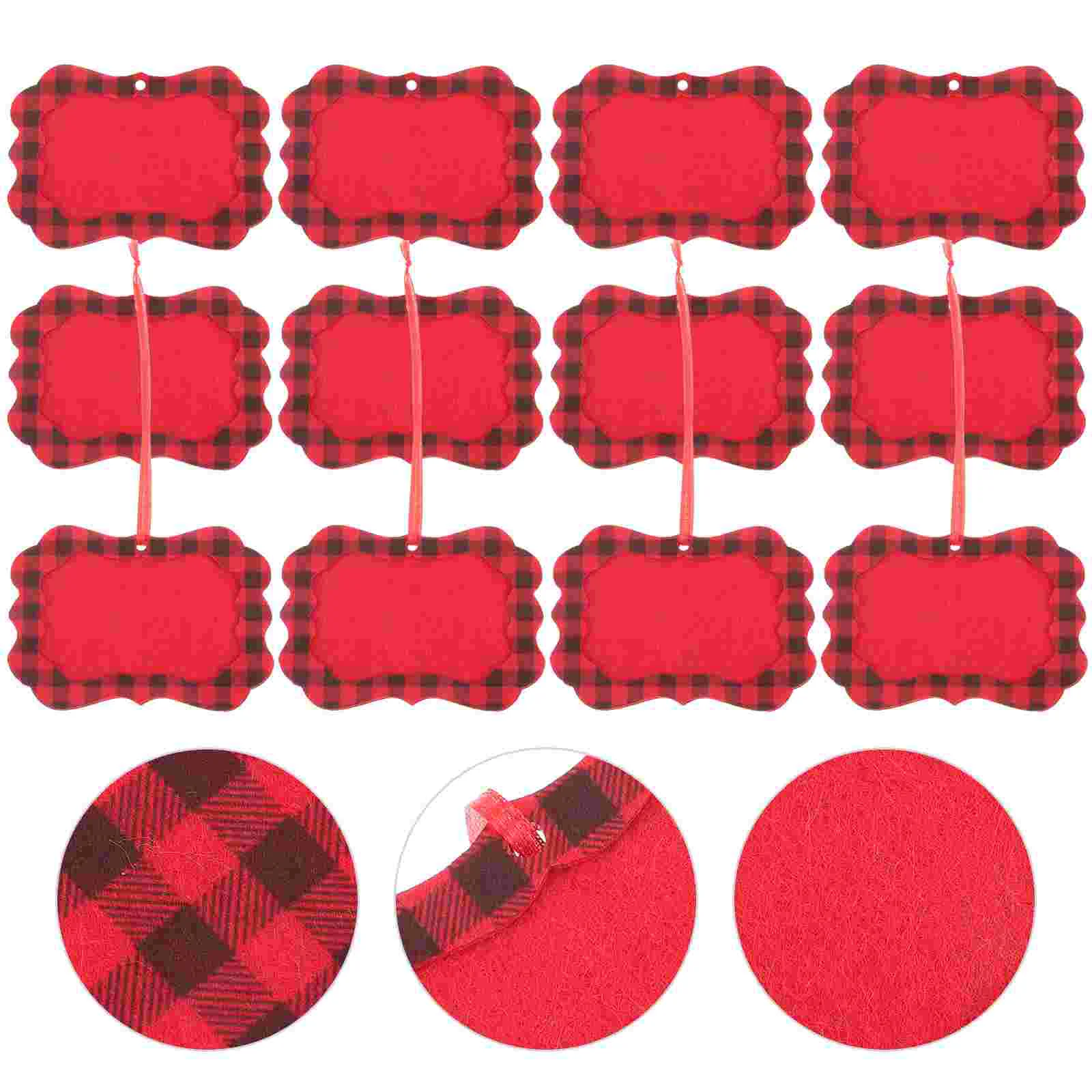 

12pcs Christmas Tree Decor Festive Picture Decor Xmas Tree Photo Frame Pendant DIY Accessory for Party