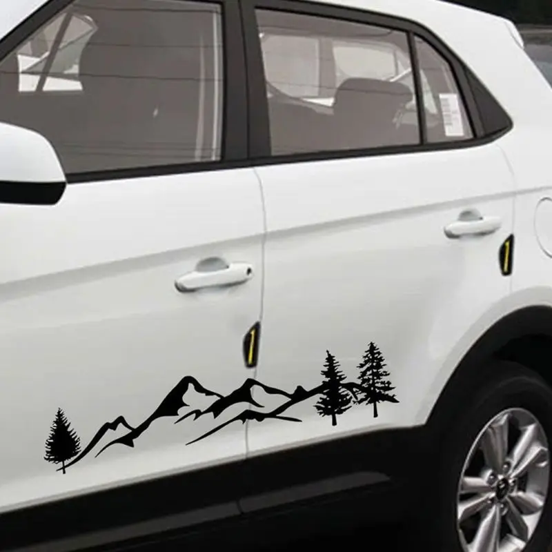 

Auto SUV Windshield Window Wall Laptop Home Door Side Car Stickers Mountain Forest Decal Reflective Panel Decoration