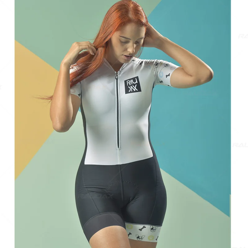 

Cycling Clothing Women Raudax 2022 Ropa Ciclismo Breathable Bib Shorts Set Quickdry Bike Set Triathlon Black Jersey Bike Uniform