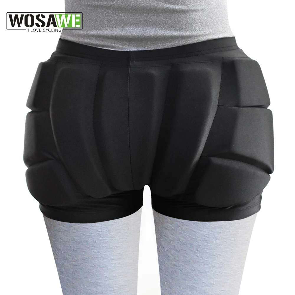 WOSAWE EVA Pad Snowboard Hip Protection Shorts Kids Adult Sk