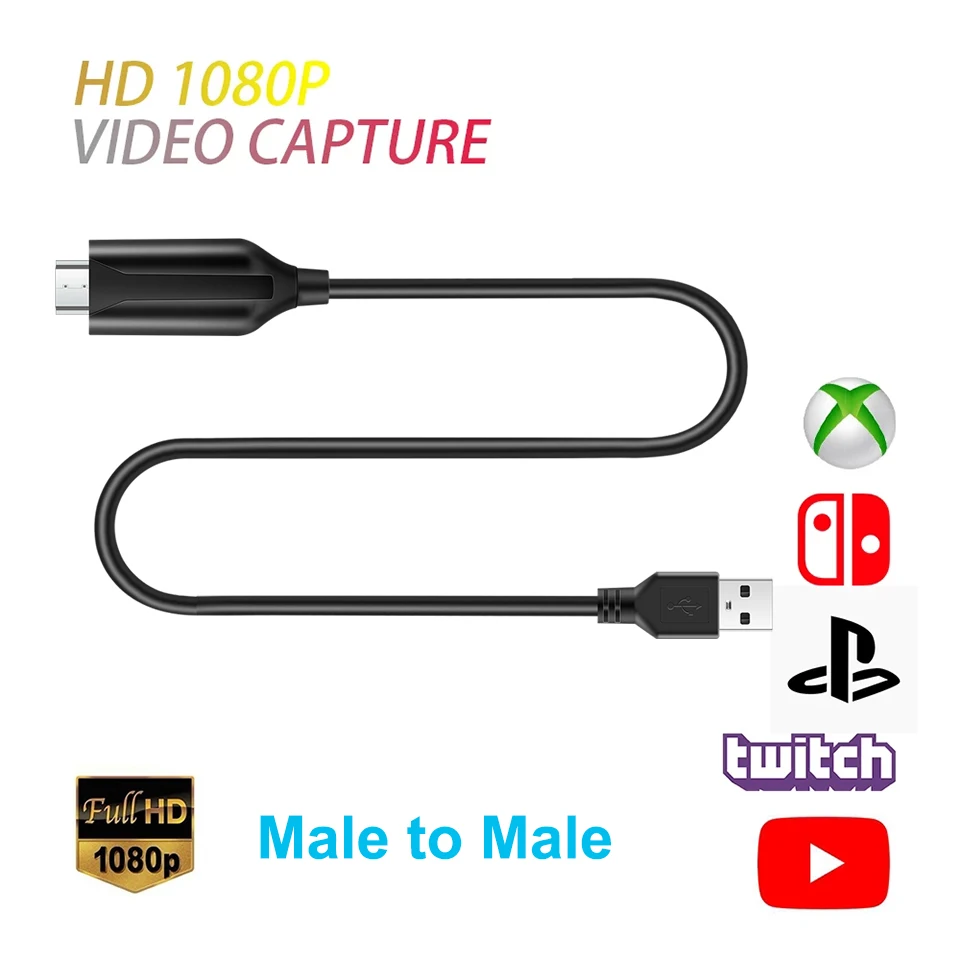Мини-приставка для записи видео HD 1080P HDMI-USB 2 0 компьютера Youtube OBS и т. Д. Потоковая