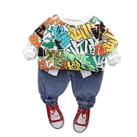 new spring autumn baby clothes children boys girls fashion t shirt pants 2pcssets toddler sports casual costume kids sportswear