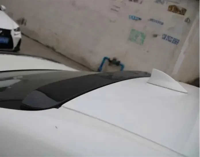 Новинка! Настоящее углеродное волокно Автомобильный задний крыло багажник губа