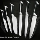 Нож шеф-повара из нержавеющей стали, искусственный нож, инструменты с ручкой POM, высококачественный кухонный нож для нарезки, с бесплатным чехлом для ножа в подарок