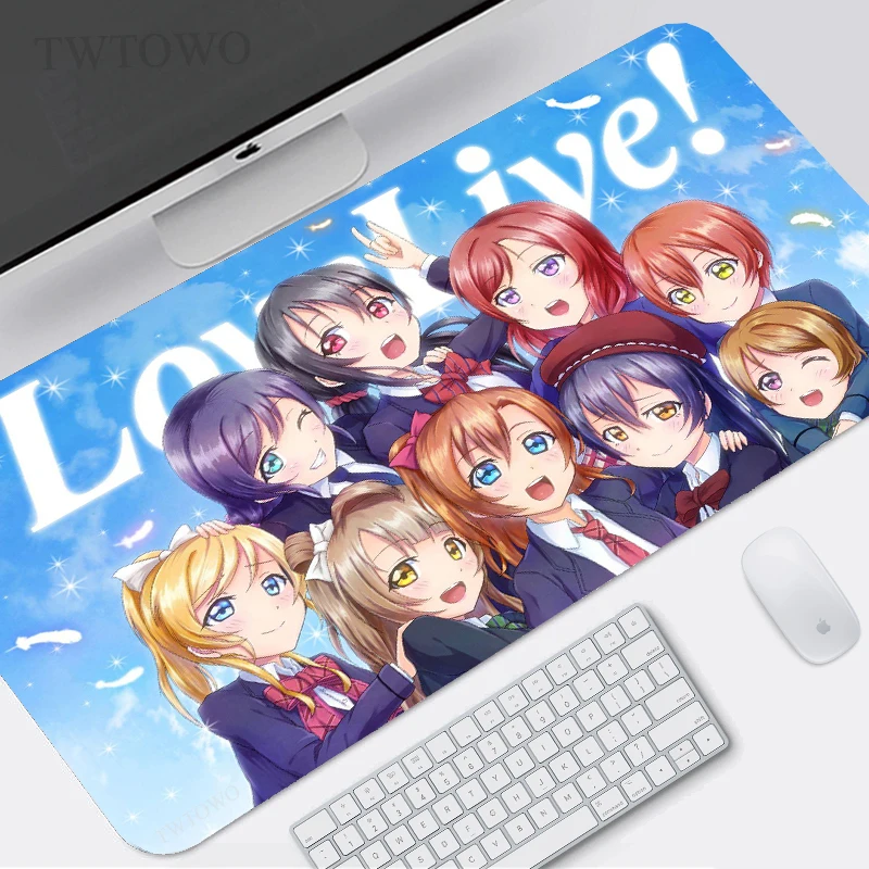 

Коврик для мыши Love Live, большой HD-коврик для мыши для любителей игр, размер XL, размер XXL, нескользящий мягкий коврик для мыши из натурального ка...