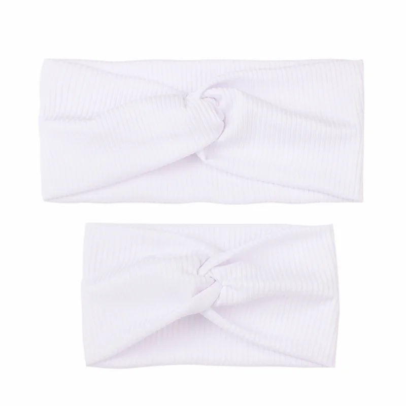 

Повязка на голову однотонная для родителей и детей, мягкая эластичная лента с узлом, однотонная, аксессуар для волос, весна-лето