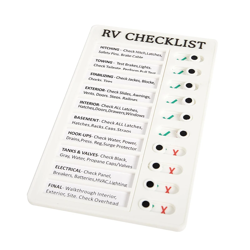 

2022 портативный контрольный список для домов на колесах, контрольный список для ухода за пожилыми людьми, Съемный Многоразовый контрольный ...