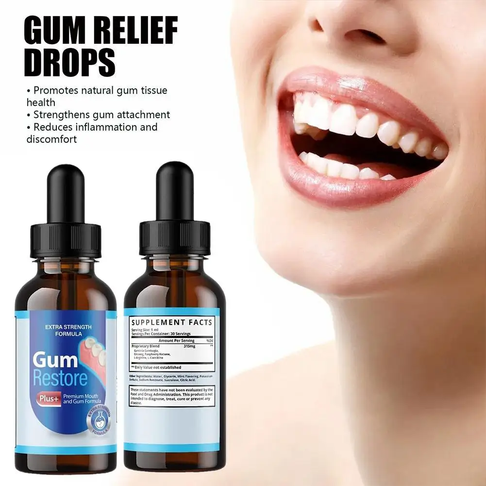 

Gum Repair Regrowth 1.01oz Oral Gum Care Liquid For Gum Regrowth Restore Relief Natural Oral Care Drops Relieves Receding G L3c6