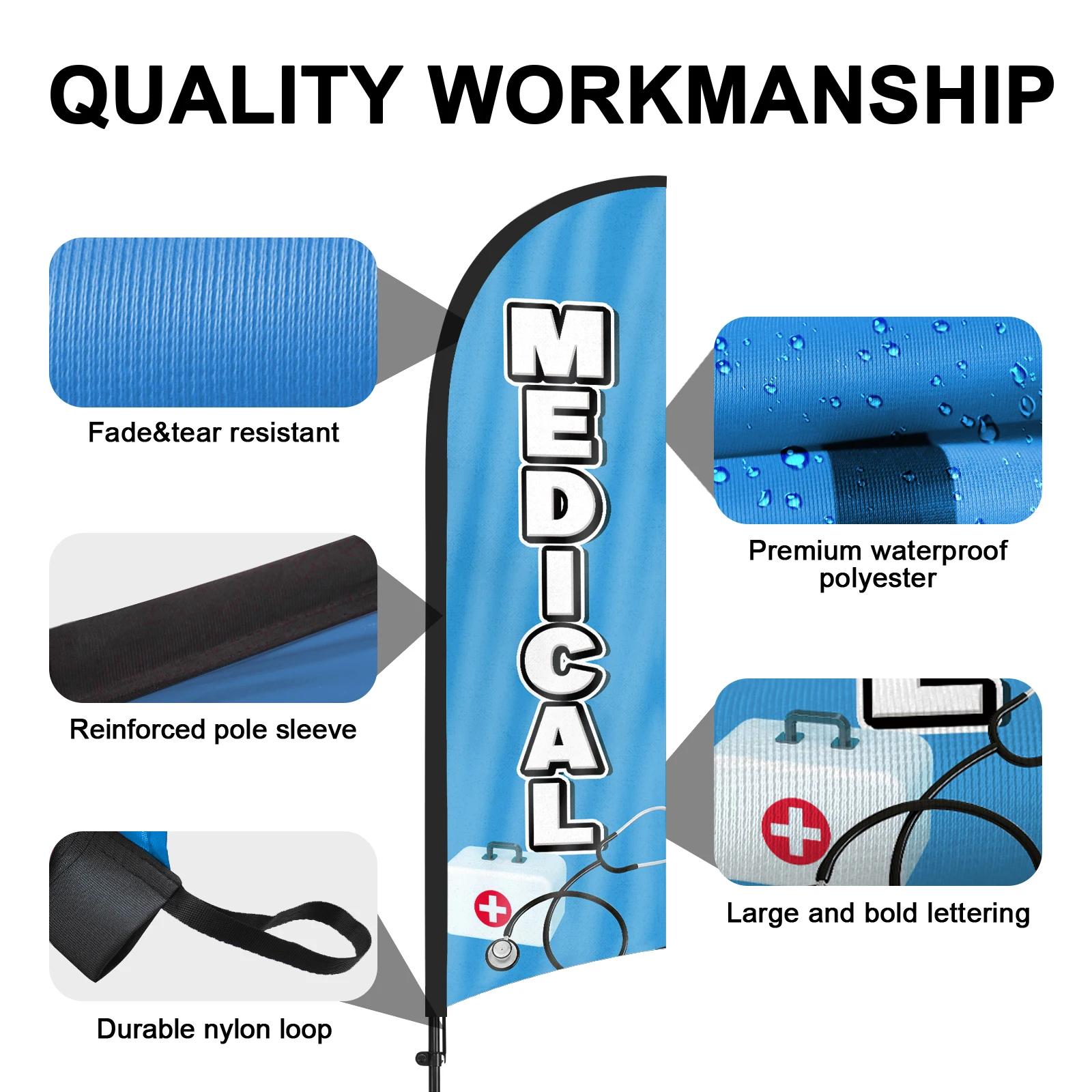 FSFLAG 1 шт. 280 см флаг с медицинскими перьями флагштоком рекламный наружный баннер
