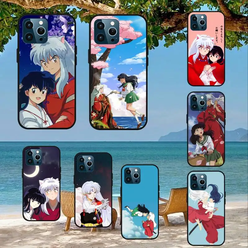 Чехол для телефона L-LnuYasha с аниме для iPhone 7 8 Plus 11 12 Mini 13 14 Pro Max X SE XR XS