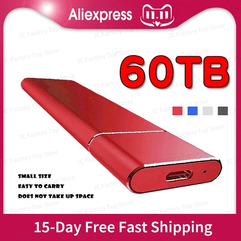 

SSD Mobile Solid State Drive 30TB 16TB 8TB Storage Device Hard Drive Computer Portable USB 3.1 Mobile Hard Drives Solid State